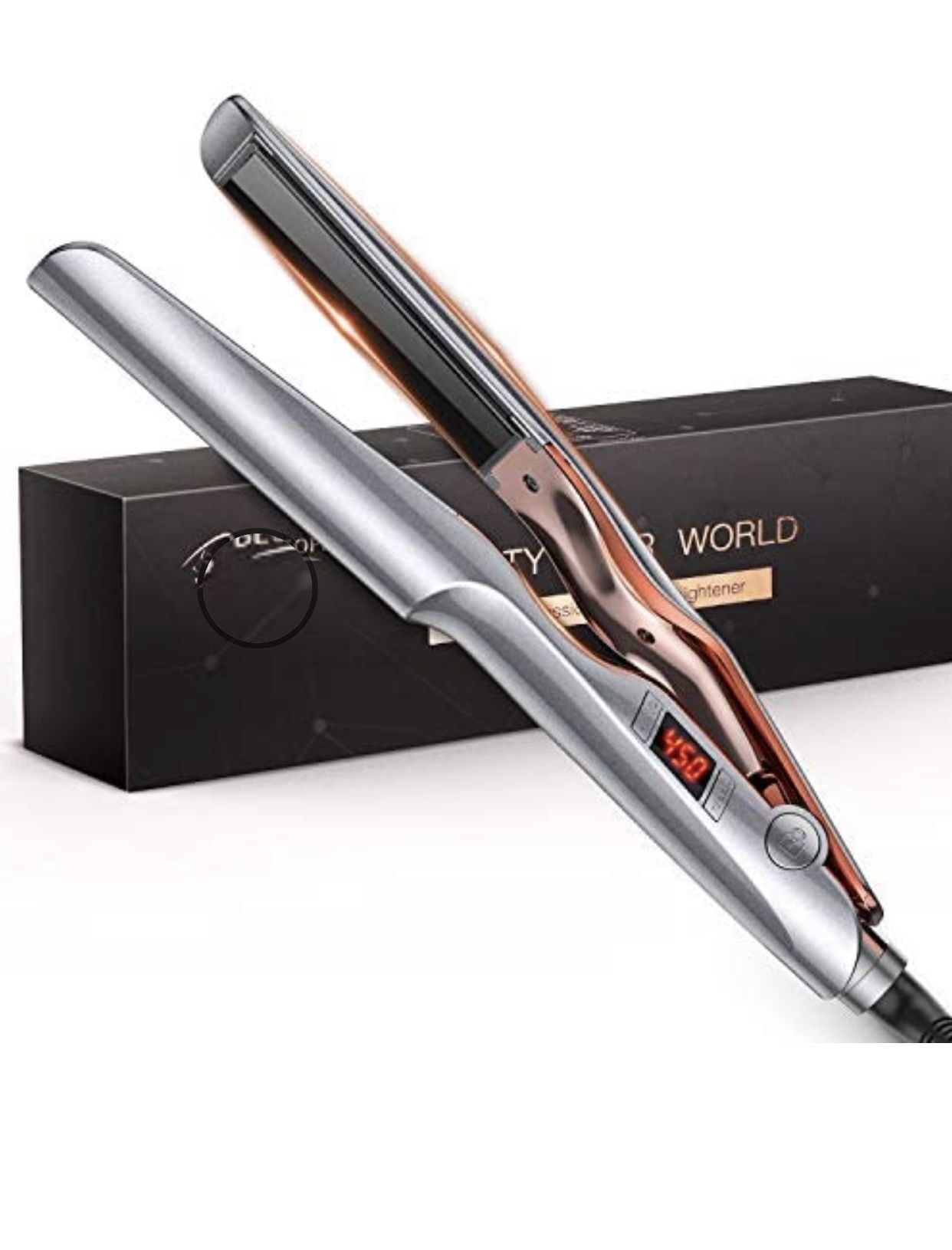 Hair Straightener 1 Inch Flat Iron with Adjustable Temp 