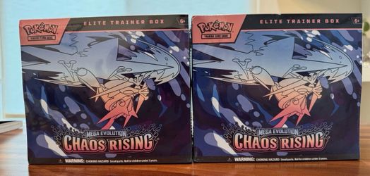 2x Pokemon Chaos Rising Elite Trainer Box Factory Sealed ETB