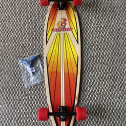 layback longboard pintail classic shape 40” X9.75” Flat & Wide Fun Cruiser