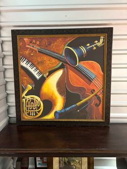 Pictures/wall picture/music themed picture/jazz picture