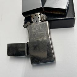 Vintage Zippo Chrome Lighter 2005 Bradford PA Made in USA w/ Box 