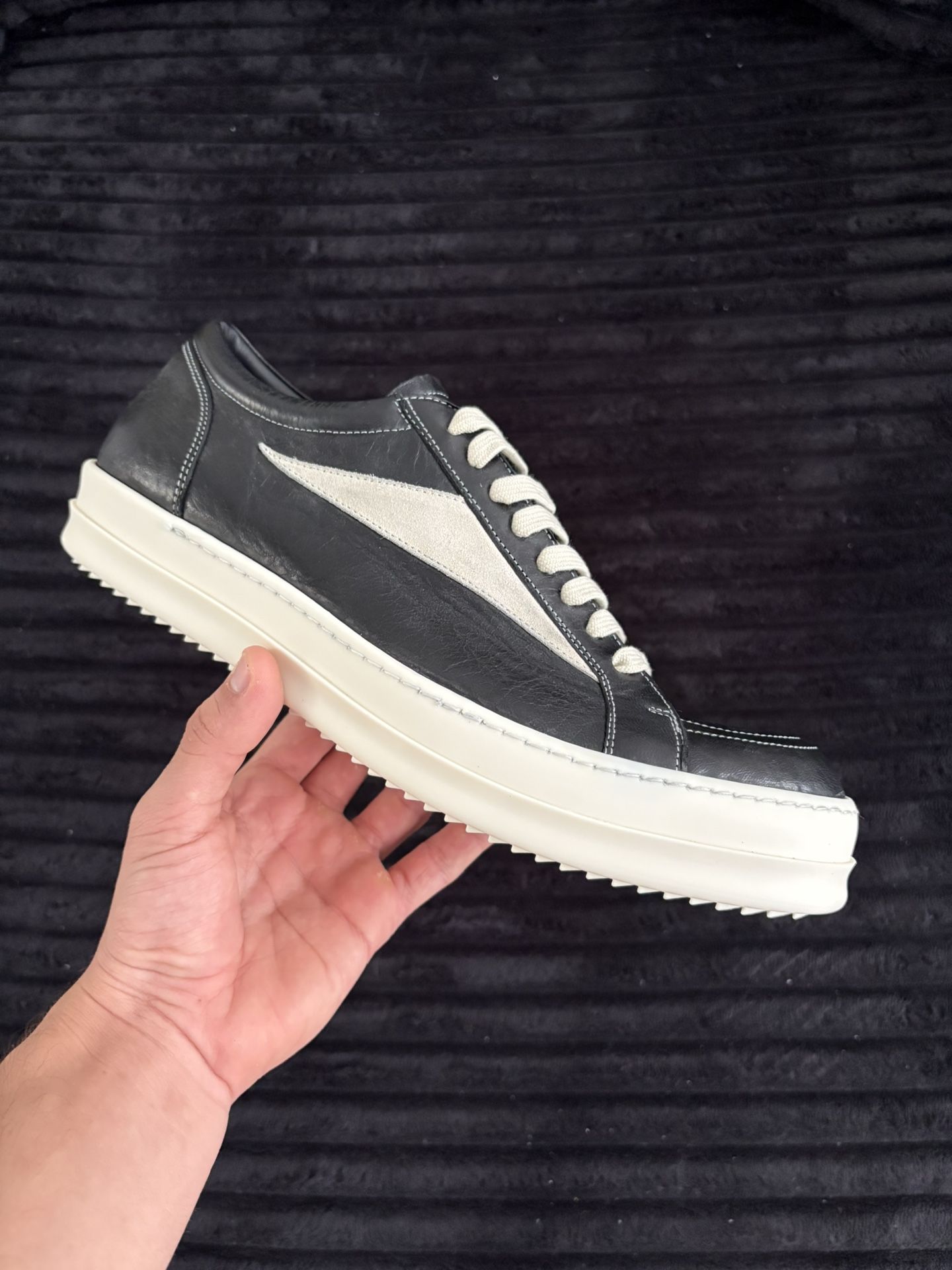 Rick Owens Black Temple Vintage Sneaks Sneakers