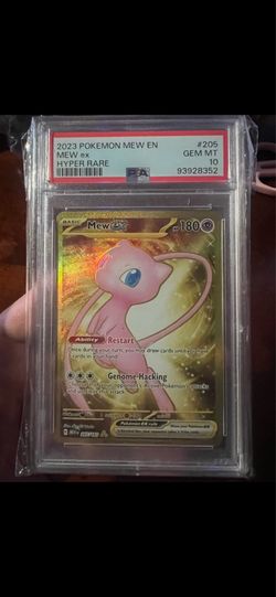 Mew ex hyper rare #205 PSA 10 slab