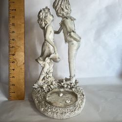 Small Young Boy Girl First Kiss (As Is)