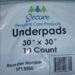 Secure Personal Care Products Underpads