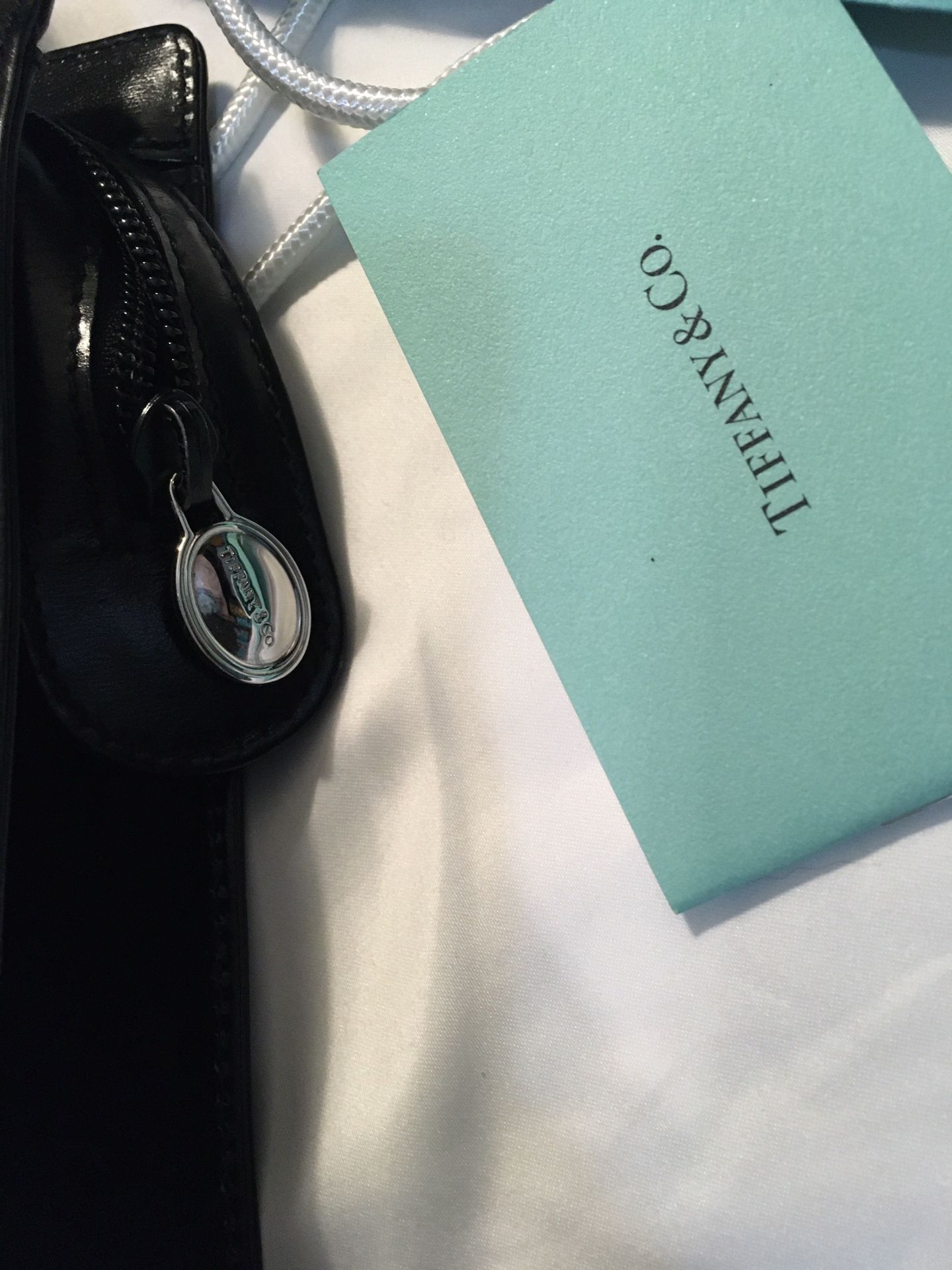 Vintage Black Leather Tiffany &Co Bag