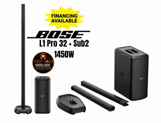 Bose L1 Pro 32 + Sub2 Portable PA System With Bluetooth 
