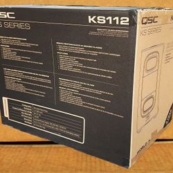 QSC Compact 12" Powered Subwoofer With DSP & Caster Wheels 200 Watts KS112 Ported Enclosure 🚨Payment Options Available🚨 No Credit Needed🚨 Pre-Order