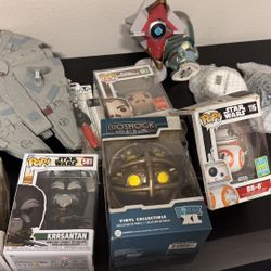 🇺🇸 Funko Pop & Collectible Figure Lot – Star Wars, Marvel, Bioshock, Destiny