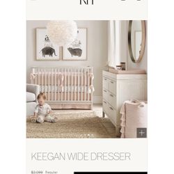 Restoration Hardware Full Baby Bedroom Set Including Toddler Bed Transition 