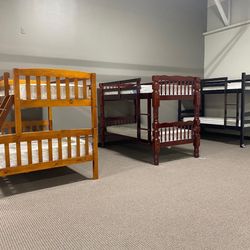 Solid Wood Bunk Beds In Stock Starting @ $349