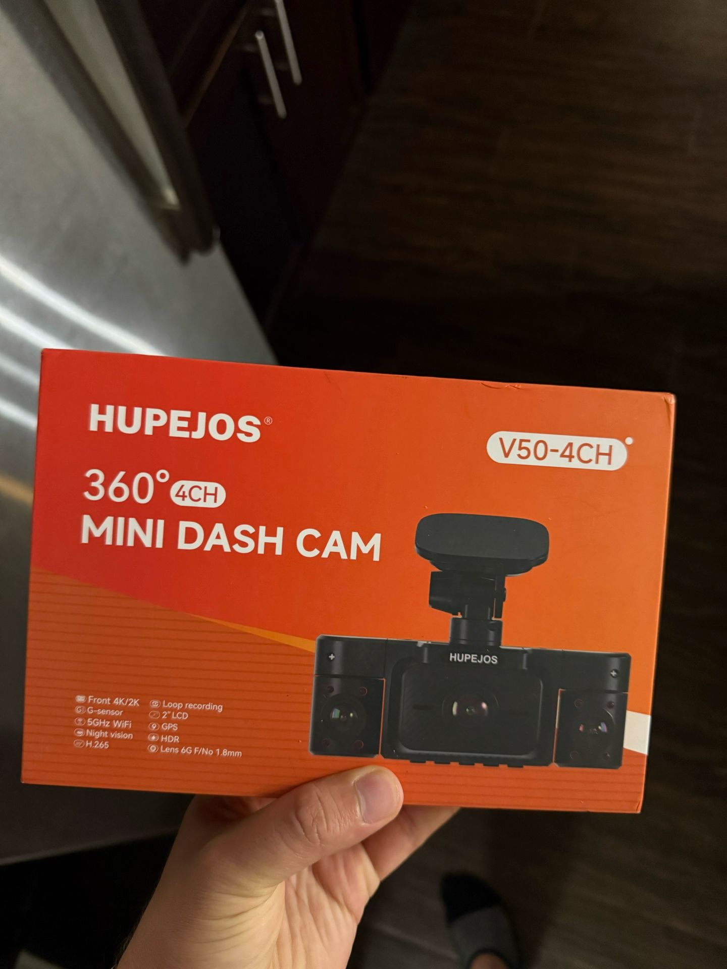 Cámara de tablero frontal y trasera en el interior, cámara de tablero de 360° para automóviles 4 canales 4K/2K FHD Mini Dashcam, cámara de automóvil G