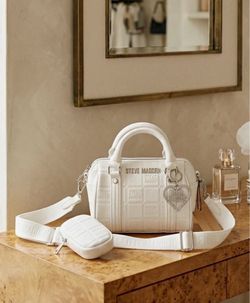 Steve Madden White Crossbody Bag
