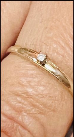 10K Solid Gold Ring For Wedding Size 6