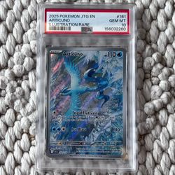 Pokemon TCG Articuno PSA 10 Journey Together IR Holo #162
