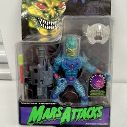 Mars Attacks Martian Trooper Action Figure 1996
