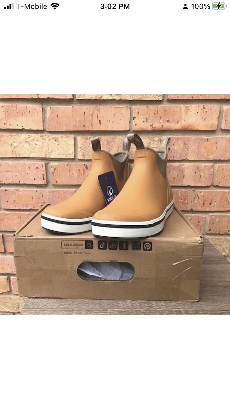 Kalkal Deck Boots Mens Size 11.5 Anti-Slip