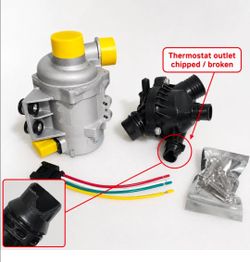 Water Pump W/ Thermostat & Bolt 11(contact info removed)25# For BMW 128i 325i 328i 528i 530i X3
