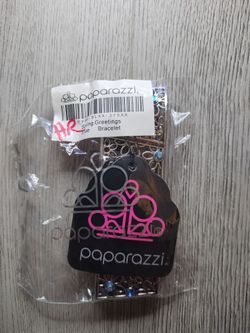 Paparazzi Spring Greetings Blue Bracelet