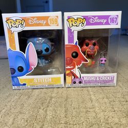 funko pop bundle mushu and stitch