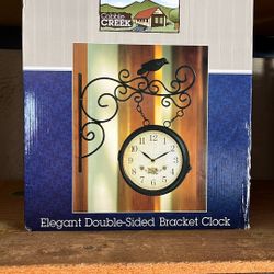 Hanging Double Sided Clock-New