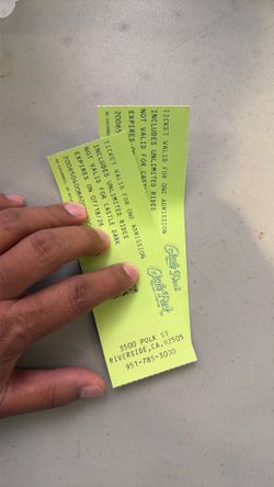Castle park tickets 2