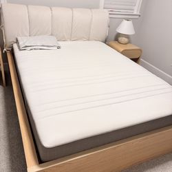 IKEA MALM Queen Size  Bed Frame Plus Haugesund Mattress