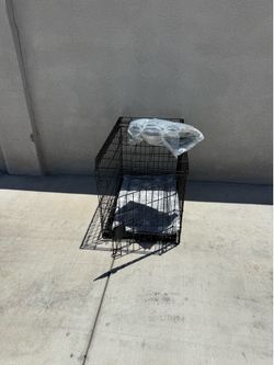 Crate with new bed in package