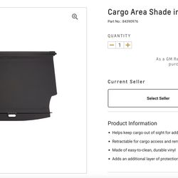2021 Suburban Cargo Area Shade, Black, *NEW*
