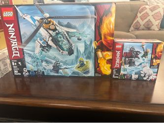 Used Lego Ninjago Shuricopter and Lloyd’s Journey sets (100% Complete)