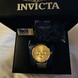 Invicta Speciality Gold Watch (Brand New)