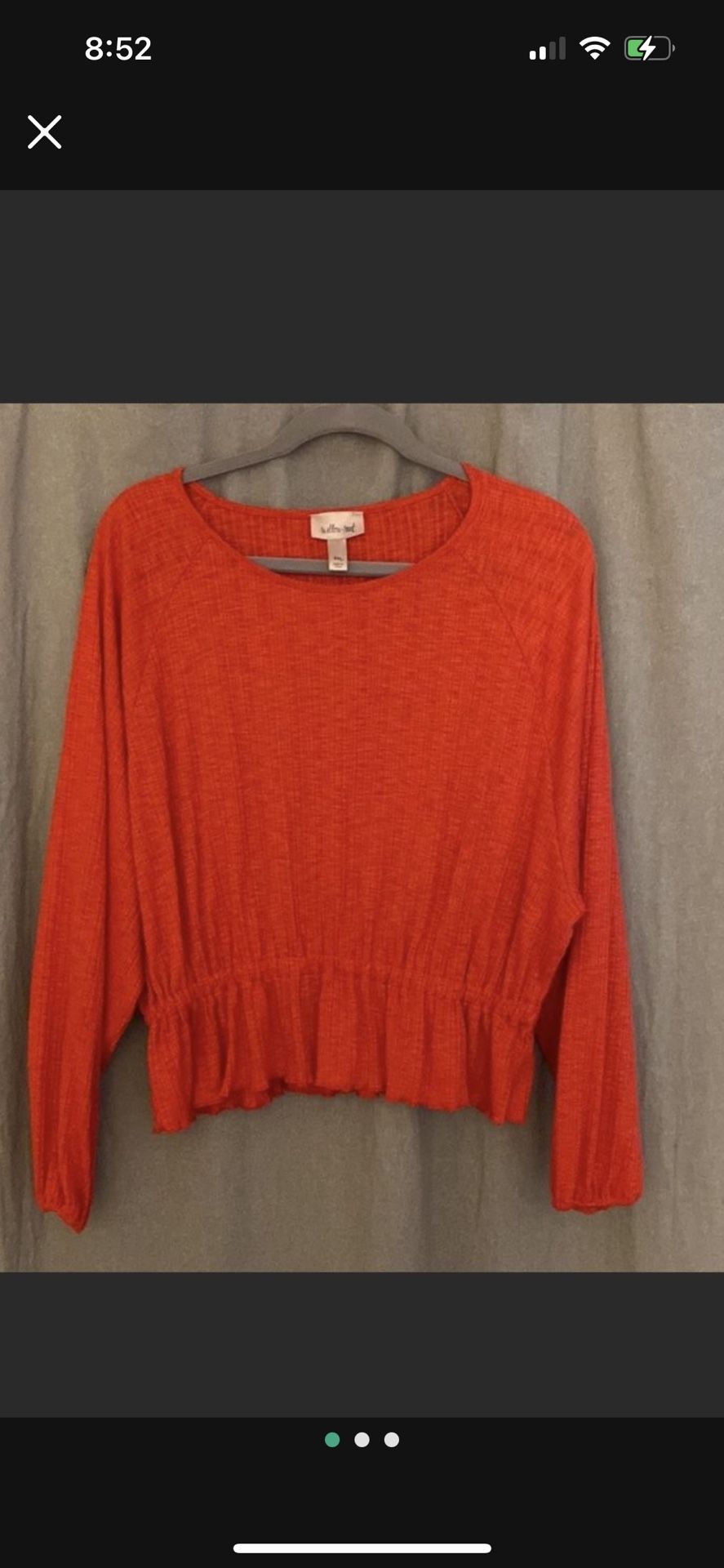 Willow root Sz Medium Long Sleeve Blouse Shirt
