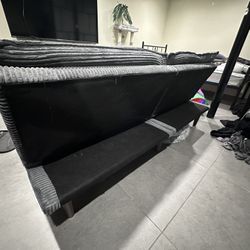 Grey futon Couch