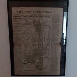 Civil War Newspaper Fort Fisher NC 12/29/1864
