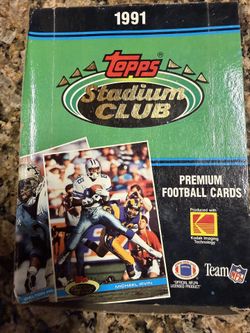 1991 Topps Stadium Club Football Cards, New Box.