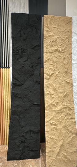 Textured Black stone looking Wall Panels