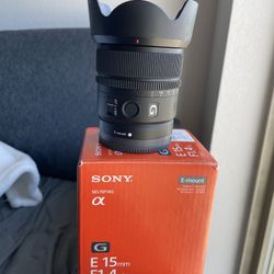 Sony - E 15mm F1.4 G APS-C Large-aperture wide-angle G lens - Black (Sel15F14G)