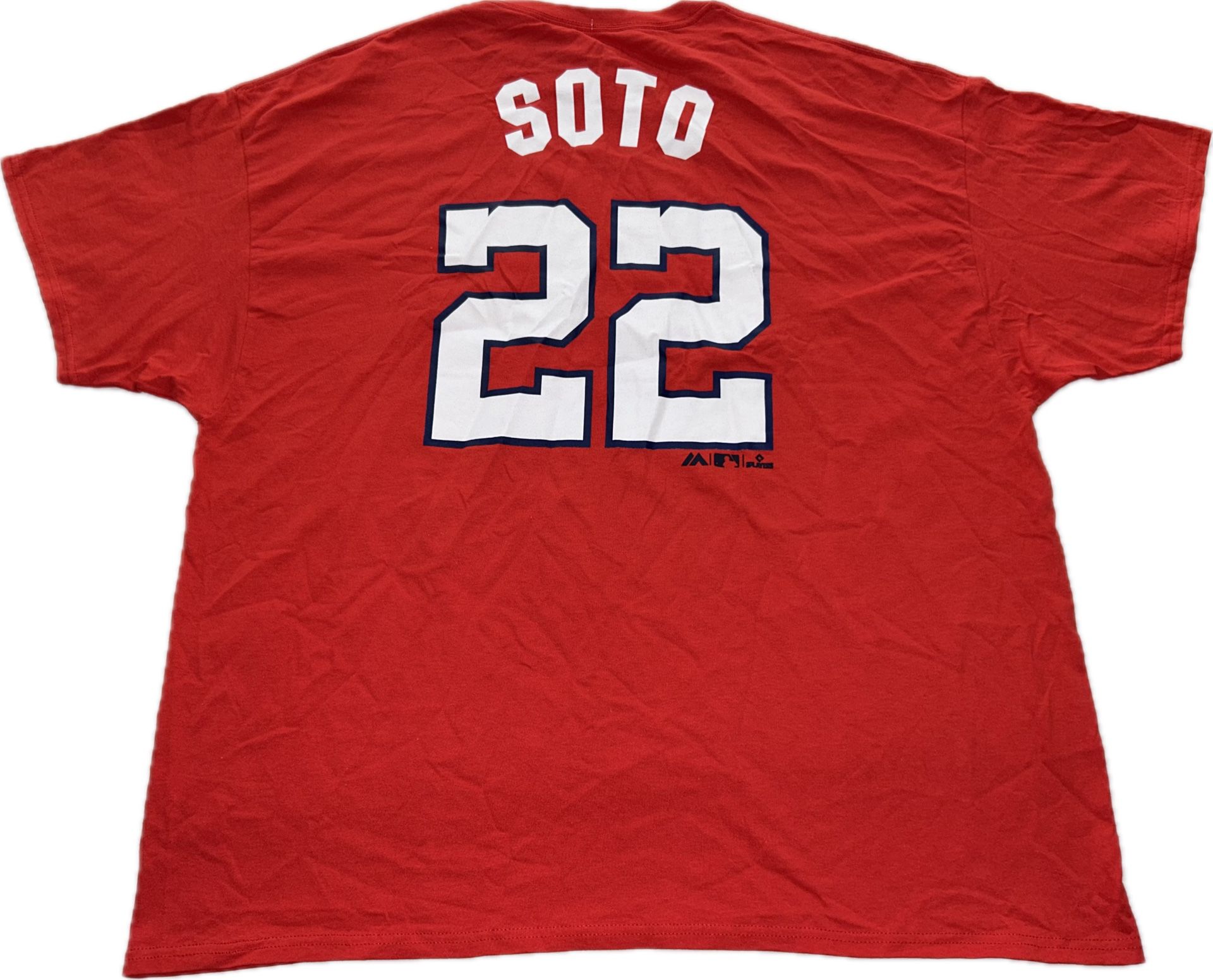 Majestic Washington Nationals Juan Soto #22 Red Jersey T Shirt Men’s 3XL New