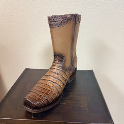 Bota De Piel  Con Cierre 