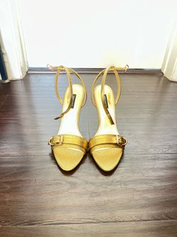 Nine West Gold Strappy Sandals - Women’s 9