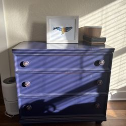 Blue Wooden Dresser