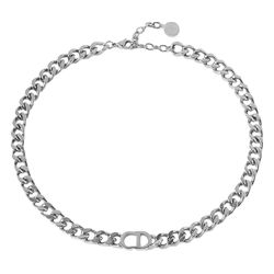 Silver Dior Choker Necklace 