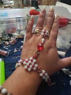Handmade bracelets and earrings