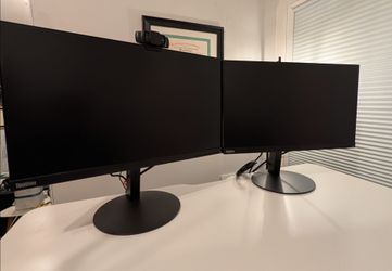 Complete Home Office / Work-From-Home Workstation Bundle, 4 total Monitors