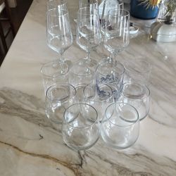 New Wine Glasses And Couple Water Glasses All For $8