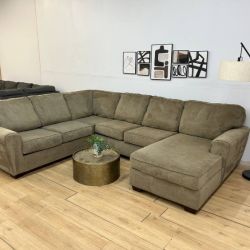 Ashley Tan 4-Piece Sectional Couch