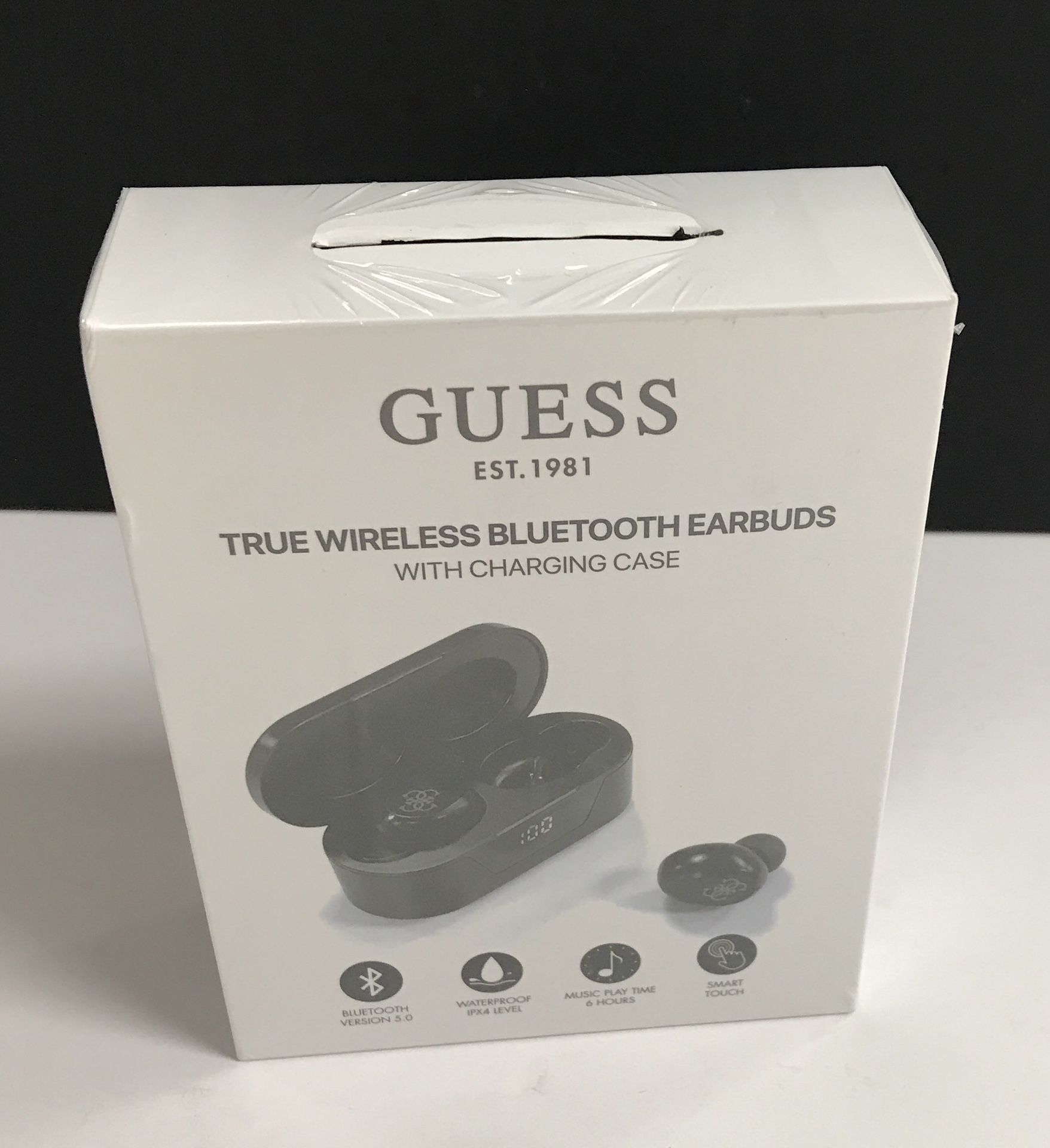 Guess GUTWST31EK TWS Digital Earbuds BT5 Classic Logo, Universal, Waterproof