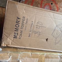 twin bed memory topper