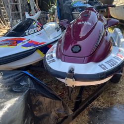 1998 n 1993 yamaha waverunner. 98 760xl  93 3 last used in june. current registration. custom trailer. will start for you before purchase.
