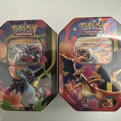Pokemon Mega Evolutions Ascended Heroes Mega Charizard X And Y Tins